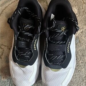 adidas Black and White Athletic Shoes